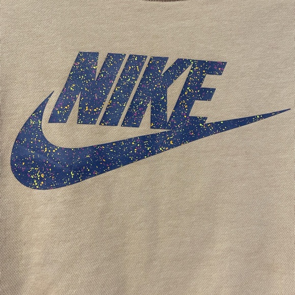 Nike Cropped Splatter Print S/S Sweater Size XSmall - Picture 6 of 6